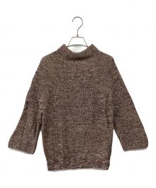 BATONER（バトナ―）の古着「シグニチャーボトルネックニット」｜ブラウン