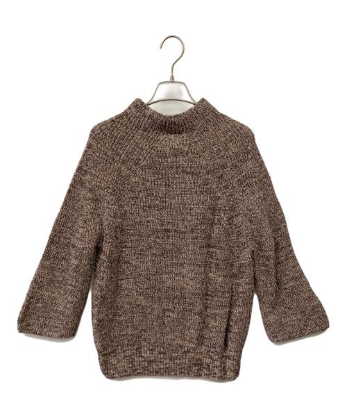 BATONER（バトナ―）BATONER (バトナ―) シグニチャーボトルネックニット ブラウン サイズ:1の古着・服飾アイテム
