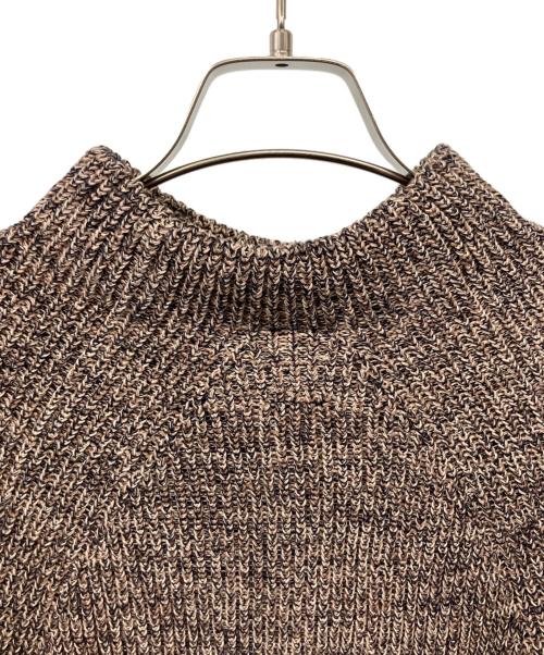 BATONER（バトナ―）BATONER (バトナ―) シグニチャーボトルネックニット ブラウン サイズ:1の古着・服飾アイテム