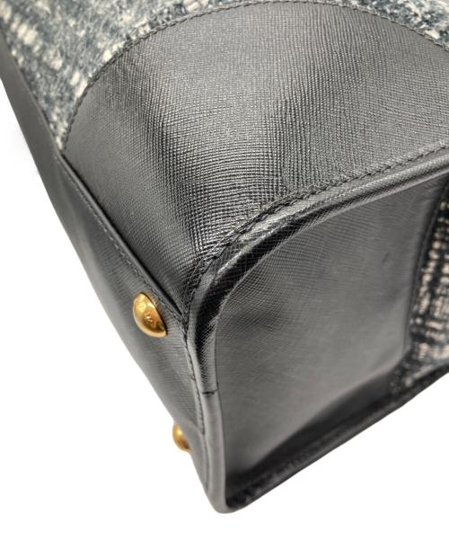 PRADA（プラダ）PRADA (プラダ) 2WAYバッグ ブラック×ホワイトの古着・服飾アイテム