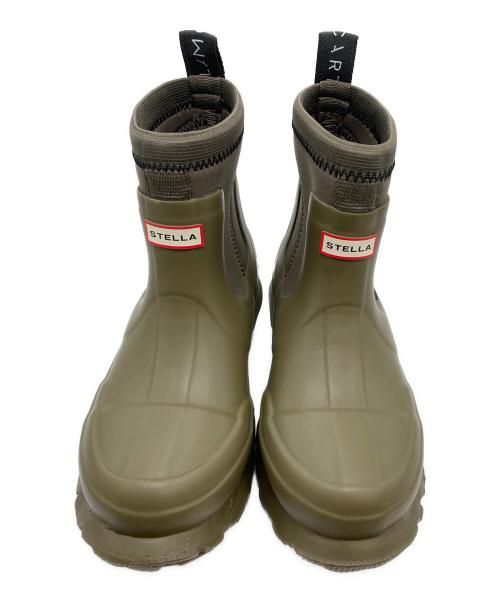 HUNTER（ハンター）HUNTER (ハンター) STELLA McCARTNEY (ステラマッカートニー) レインブーツ オリーブ サイズ:UK3の古着・服飾アイテム