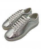 Saint Laurent Parisサンローランパリ）の古着「Andy/ローカットスニーカー」｜シルバー