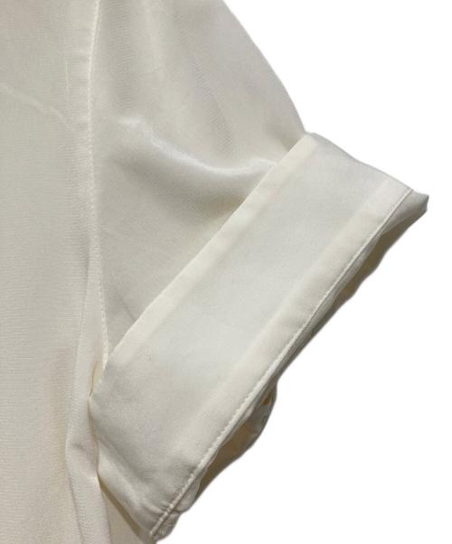 PS Paul Smith（ＰＳポールスミス）PS Paul Smith (ＰＳポールスミス) プリーツ切替ブラウス アイボリー サイズ:40の古着・服飾アイテム