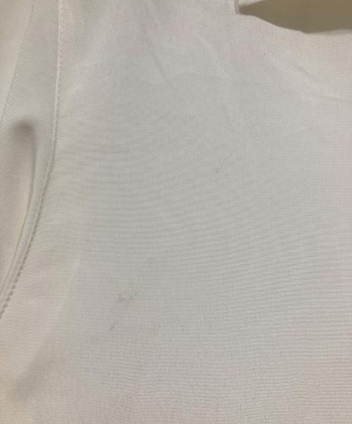 PS Paul Smith（ＰＳポールスミス）PS Paul Smith (ＰＳポールスミス) プリーツ切替ブラウス アイボリー サイズ:40の古着・服飾アイテム