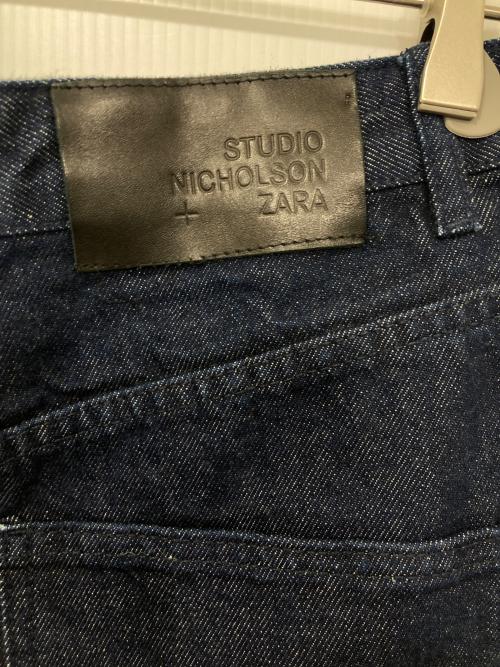 ZARA（ザラ）ZARA (ザラ) STUDIO NICHOLSON (スタジオ ニコルソン) WIDE LEG デニムパンツ/ワイドレッグ デニムパンツ インディゴ サイズ:EUR 40/USA 31/MEX 31の古着・服飾アイテム