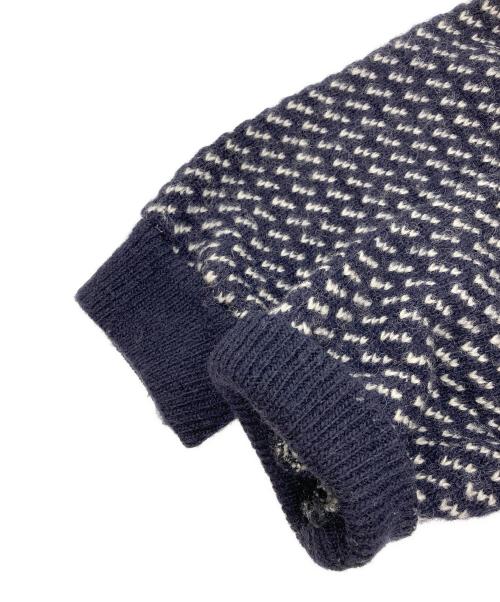 L.L.Bean（エルエルビーン）L.L.Bean (エルエルビーン) バーズアイ柄セーター ネイビー×ホワイト サイズ:XLの古着・服飾アイテム