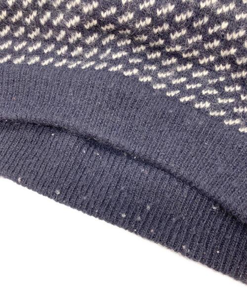 L.L.Bean（エルエルビーン）L.L.Bean (エルエルビーン) バーズアイ柄セーター ネイビー×ホワイト サイズ:XLの古着・服飾アイテム