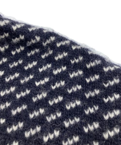 L.L.Bean（エルエルビーン）L.L.Bean (エルエルビーン) バーズアイ柄セーター ネイビー×ホワイト サイズ:XLの古着・服飾アイテム