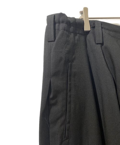 Yohji Yamamoto pour homme（ヨウジヤマモト プールオム）Yohji Yamamoto pour homme (ヨウジヤマモト プールオム) 23AW 内股ドレープパンツ ブラック サイズ:1の古着・服飾アイテム