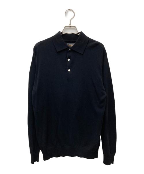 BEAMS PLUS（ビームスプラス）BEAMS PLUS (ビームスプラス) Knit Polo 12G 38-12-0005-156 ブラック サイズ:Sの古着・服飾アイテム