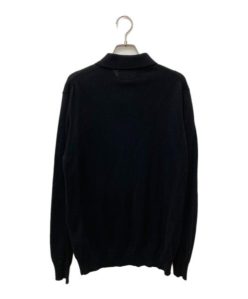 BEAMS PLUS（ビームスプラス）BEAMS PLUS (ビームスプラス) Knit Polo 12G 38-12-0005-156 ブラック サイズ:Sの古着・服飾アイテム
