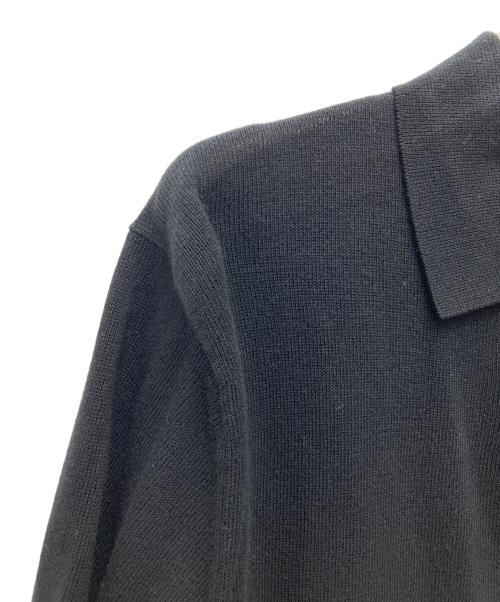 BEAMS PLUS（ビームスプラス）BEAMS PLUS (ビームスプラス) Knit Polo 12G 38-12-0005-156 ブラック サイズ:Sの古着・服飾アイテム