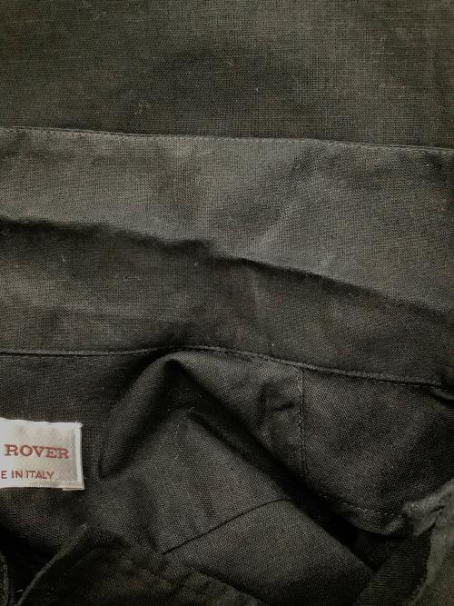 GUY ROVER（ギローバー）GUY ROVER (ギローバー) Brilla per il gusto (ブリッラ ペル イルグースト) リネンコットンオープンカラーシャツ ブラック サイズ:Mの古着・服飾アイテム