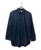 Pilgrim Surf+Supplyピルグリム サーフサプライ）の古着「Ozzy Popover Shirt　 36-11-0505-065」｜ネイビー