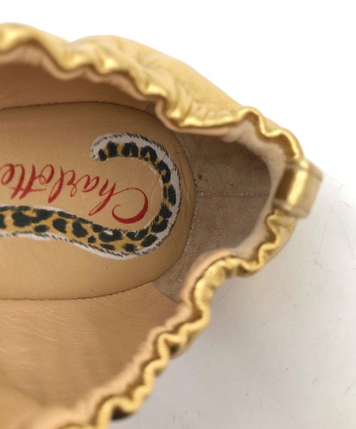 charlotte olympia（シャーロットオリンピア）Charlotte Olympia (シャーロットオリンピア) バレエシューズ ゴールド サイズ:SIZE 36の古着・服飾アイテム