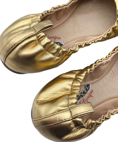 charlotte olympia（シャーロットオリンピア）Charlotte Olympia (シャーロットオリンピア) バレエシューズ ゴールド サイズ:SIZE 36の古着・服飾アイテム