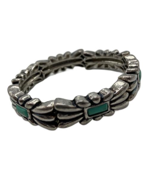 philippe audibert（フィリップオーディベール）PHILIPPE AUDIBERT (フィリップオーディベール) ターコイズブレスレット シルバーの古着・服飾アイテム