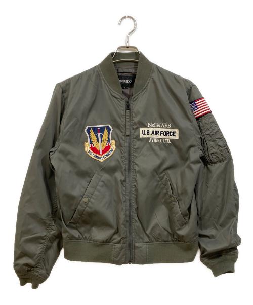 AVIREX（アヴィレックス）AVIREX (アヴィレックス) MA-1 THUNDERBIRDS オリーブ サイズ:Mの古着・服飾アイテム