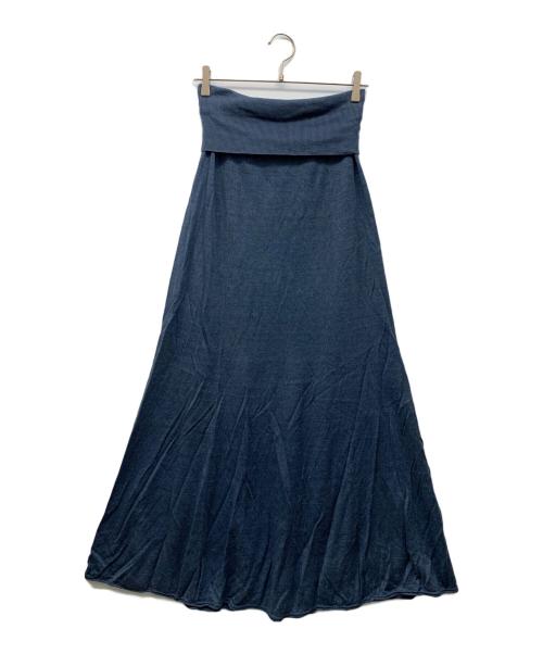 IENA LA BOUCLE（イエナ ラ ブークル）IENA LA BOUCLE (イエナ ラ ブークル) リネンパネルスカート ネイビー サイズ:‐の古着・服飾アイテム