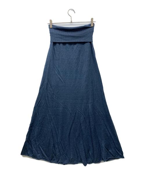 IENA LA BOUCLE（イエナ ラ ブークル）IENA LA BOUCLE (イエナ ラ ブークル) リネンパネルスカート ネイビー サイズ:‐の古着・服飾アイテム