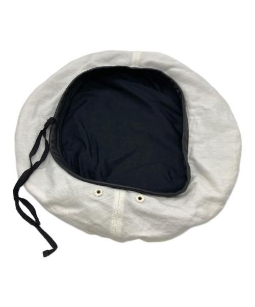kijima takayuki（キジマタカユキ）kijima takayuki (キジマタカユキ) LINEN WOOL BERET ホワイトの古着・服飾アイテム