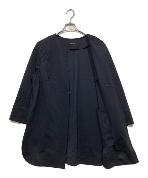 TRANS WORK（トランスワーク）TRANS WORK (トランスワーク) ボタンレスジャケット ブラック サイズ:44の古着・服飾アイテム