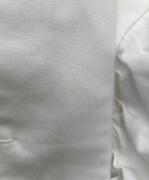 DRAWER（ドゥロワー）DRAWER (ドゥロワー) フロントフリルクルーネックシャツ　6511-299-0916 ホワイト サイズ:38の古着・服飾アイテム