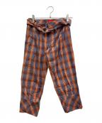Vivienne Westwood RED LABELヴィヴィアンウエストウッドレッドレーベル）の古着「チェックパンツ」｜オレンジ