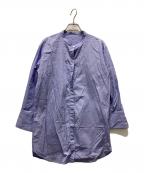 THOMAS MASONトーマスメイソン）の古着「JOURNEY バンドカラーシャツワンピース」｜ブルー