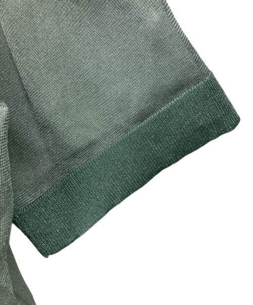 CLANE（クラネ）CLANE (クラネ) SHEER VNECK KNIT TOPS グリーン サイズ:1の古着・服飾アイテム