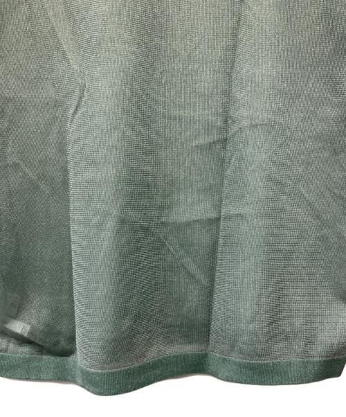 CLANE（クラネ）CLANE (クラネ) SHEER VNECK KNIT TOPS グリーン サイズ:1の古着・服飾アイテム