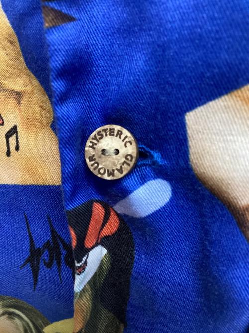 Hysteric Glamour（ヒステリックグラマー）Hysteric Glamour (ヒステリックグラマー) SKOLOCT (スコロクト) HYSKORIC/ALOHA SHIRT ブルー サイズ:Sの古着・服飾アイテム