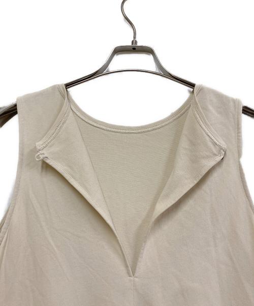 green label relaxing（グリーンレーベルリラクシング）green label relaxing (グリーンレーベルリラクシング) パネルフレア インレー ワンピース ベージュ サイズ:36の古着・服飾アイテム