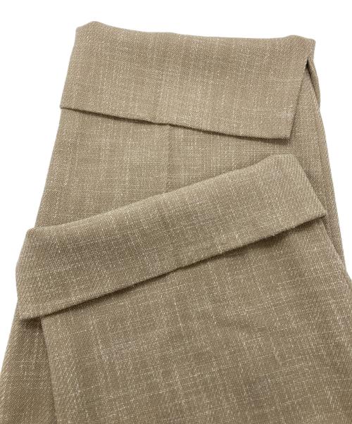 YORI（ヨリ）yori (ヨリ) リネンライクハンサムパンツ ベージュ サイズ:SIZE 34の古着・服飾アイテム