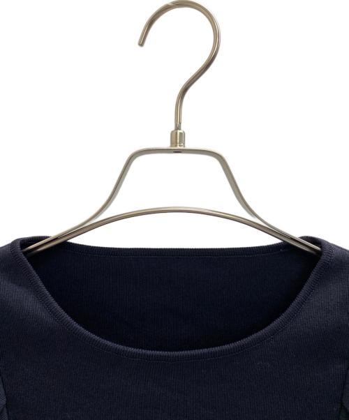 FOXEY（フォクシー）FOXEY (フォクシー) フリルニット ネイビー サイズ:M (38)の古着・服飾アイテム