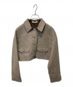 ADEAMアディアム）の古着「ショートジャケット」｜ベージュ