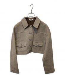 ADEAM（アディアム）の古着「ショートジャケット」｜ベージュ