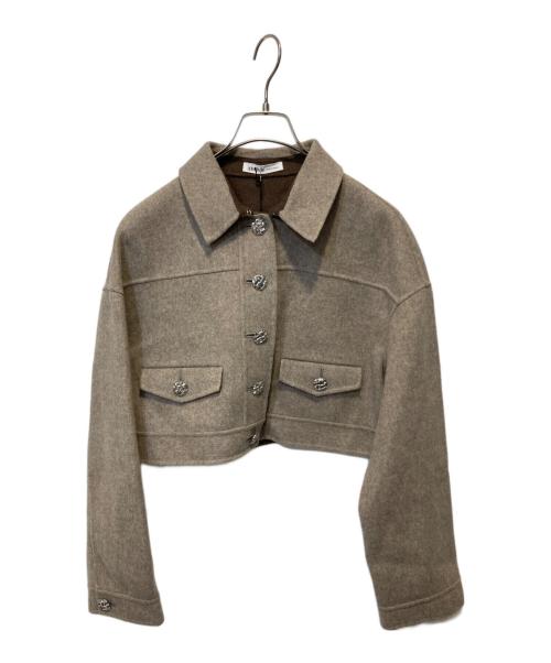 ADEAM（アディアム）ADEAM (アディアム) ショートジャケット ベージュ サイズ:Sの古着・服飾アイテム