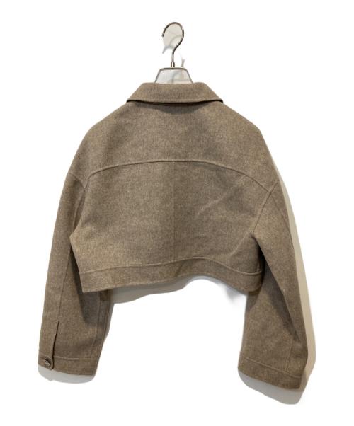 ADEAM（アディアム）ADEAM (アディアム) ショートジャケット ベージュ サイズ:Sの古着・服飾アイテム