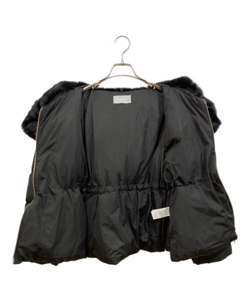 CELFORD（セルフォード）CELFORD (セルフォード) ファー衿付き中綿コート ブラック サイズ:36の古着・服飾アイテム