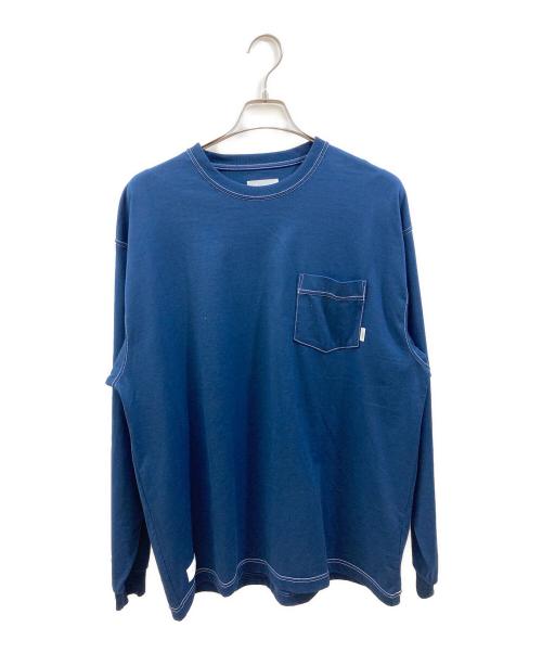 WTAPS（ダブルタップス）WTAPS (ダブルタップス) ロングスリーブポケットTシャツ ブルー サイズ:03の古着・服飾アイテム