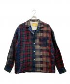 seven by sevenセブンバイセブン）の古着「ニードルパンチ チェックシャツ」｜マルチカラー