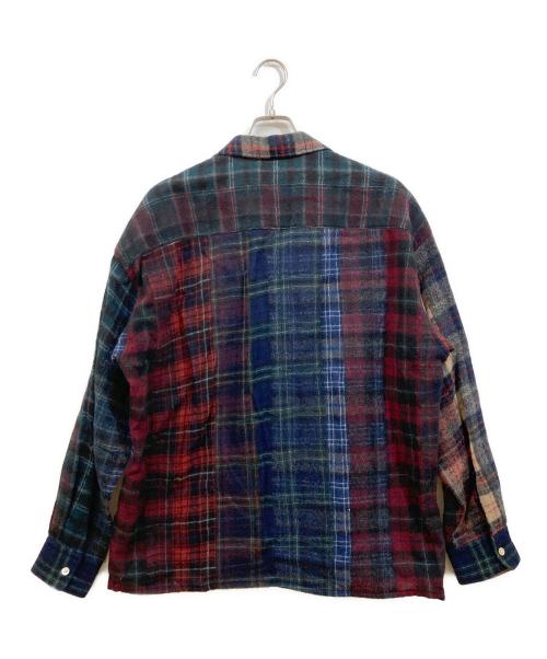seven by seven（セブンバイセブン）seven by seven (セブンバイセブン) ニードルパンチ チェックシャツ マルチカラー サイズ:Lの古着・服飾アイテム