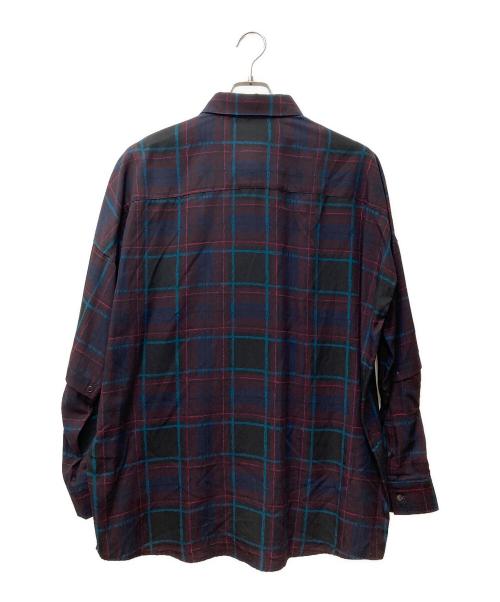 SHAREEF（シャリーフ）SHAREEF (シャリーフ) DRAWING CHECK CHECK SHIRTS 20533004 ダークレッド サイズ:2の古着・服飾アイテム