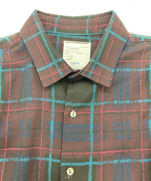 SHAREEF（シャリーフ）SHAREEF (シャリーフ) DRAWING CHECK CHECK SHIRTS 20533004 ダークレッド サイズ:2の古着・服飾アイテム