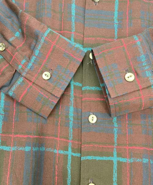 SHAREEF（シャリーフ）SHAREEF (シャリーフ) DRAWING CHECK CHECK SHIRTS 20533004 ダークレッド サイズ:2の古着・服飾アイテム