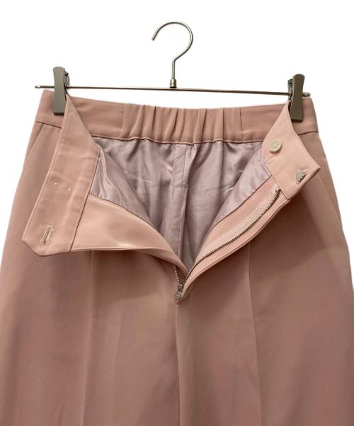 Noble（ノーブル）Noble (ノーブル) フロントタックソフトフレアーパンツ 23-030-240-6140-4-0 ピンク サイズ:36 未使用品の古着・服飾アイテム