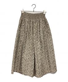 BEARDSLEY（ビアズリー）の古着「ジャガードキュロットパンツ」｜ホワイト