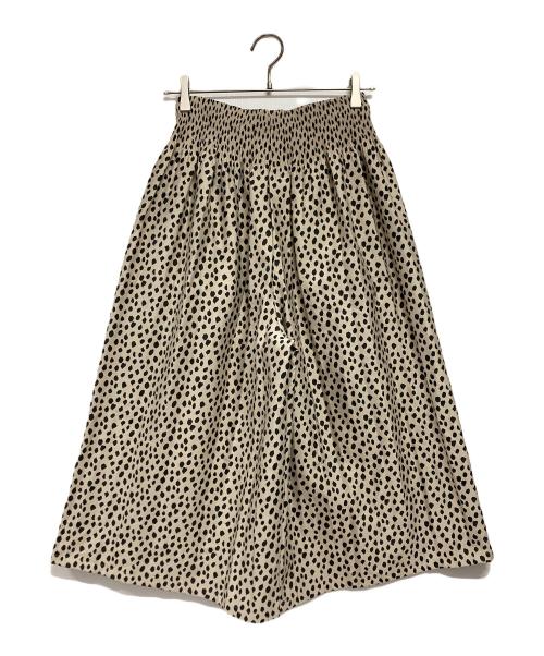 BEARDSLEY（ビアズリー）BEARDSLEY (ビアズリー) ジャガードキュロットパンツ ホワイト サイズ:Fの古着・服飾アイテム