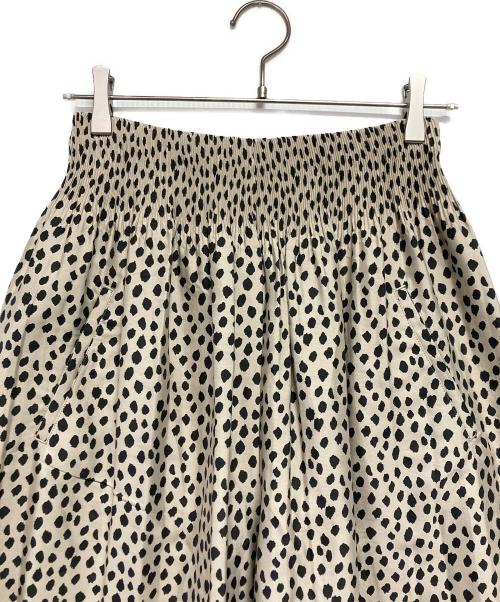 BEARDSLEY（ビアズリー）BEARDSLEY (ビアズリー) ジャガードキュロットパンツ ホワイト サイズ:Fの古着・服飾アイテム